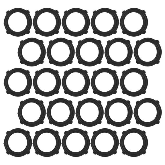 Hemobllo 50Pcs Garden Hose Rubber Washer Gasket Black for Easy Installation and Leak Prevention