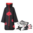 thumbnail image 1 of Conjunto de 8 piezas de bata larga unisex, capa de anime japonés, disfraz de Halloween, uniforme, diadema, accesorios completos, 1 of 5