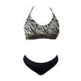 thumbnail image 1 of Traje de Baño Bikini Op para Mujer con Amarre Halter Negro Talla M, 2 Piezas, 1 of 4