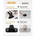 thumbnail image 6 of Wowow Bathroom Faucet Single Handle Oil Rubbed Bronze Centerset Bathroom Sink Faucet with Lift Rod Drain Assembly, Rv Lavatory Taps 3 Hole, 6 of 9