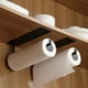 thumbnail image 5 of Contenedores Soporte de pared para rollo de papel, sin perforaciones, para baño, cocina, toallero (negro) Ehuebsd Libre de BPA, 5 of 8