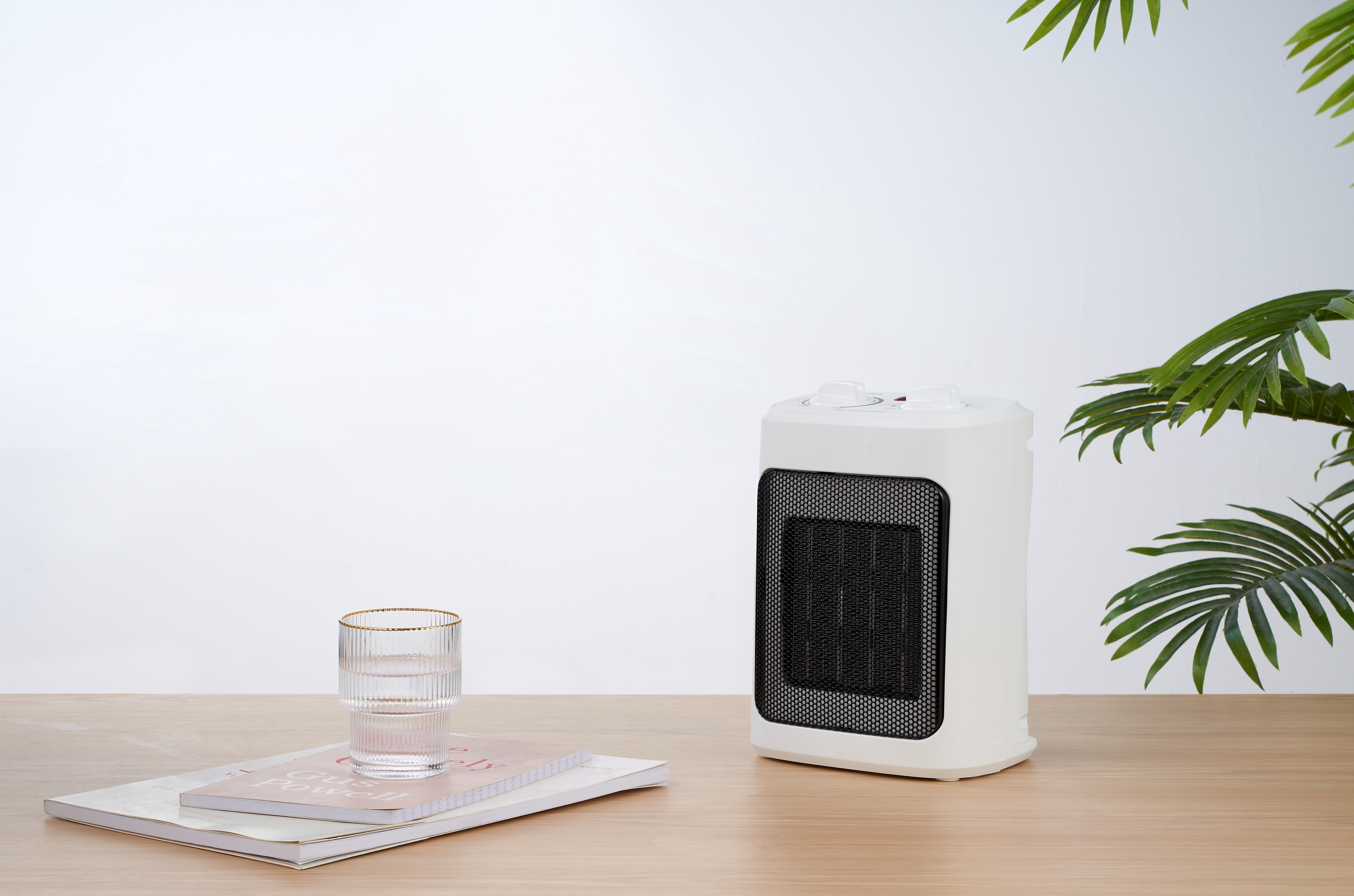 Mainstays 1500W Ceramic Fan-Force Electric Space Heater, White