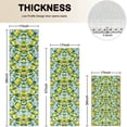 thumbnail image 4 of Yellow Lemon Flowers LightBlue Pattern Kitchen Rugs Sets Of 3,Kitchen Runner Rugs Non Skid Washable,Decorative Kitchen Floor Mats for Kitchen,Sink,Laundry,17"x30"+ 17"x47" + 17"x59", 4 of 6
