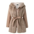 thumbnail image 5 of Women's Zip Up Hooded Jacket Soft Warm Outerwear For Casual Comfort And Everyday Style, 5 of 6