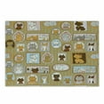 thumbnail image 1 of Cat Cutting Board, Family Tree of a Kitty with Portraits Domestic Feline Characters Gallery Humor Design, Decorative Tempered Glass Cutting and Serving Board, Small Size, Multicolor, by Ambesonne, 1 of 1