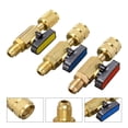thumbnail image 2 of 3pcs/lot HVAC 3 Color R410A Valves Refrigerant Adapter AC Charging Hoses Straight Ball Valves ,Easy to Install, 2 of 5