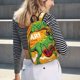 thumbnail image 5 of Easygdp Cool Dinosaur Playing Guitar Mochila de Lona Resistente para Laptop, Compatible con Laptops de 15 a 17 pulgadas, Ideal para Escuela, Trabajo y Viajes-Medium, 5 of 5