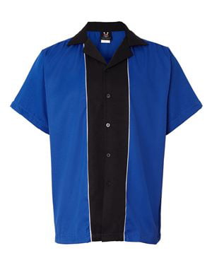 Hilton Quest Bowling Shirt HP2246 Royal/ Black S