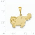 thumbnail image 2 of 14K Yellow Gold Persian Cat Pendant, 2 of 2