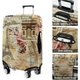 thumbnail image 6 of Trendy Eiffel Tower Travel Luggage Cover Suitcase Protector Luggage Cover Fit 29-32 Inch Luggage, 6 of 6