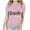 Pink, variant on Womens Easter Bunny Tshirt Tee Short Sleeve Tops Blouse Casual Letter Print Shirts Fun Summer Shirts Clothes 2024 Holiday Gifts Pink(S-3XL)