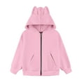 thumbnail image 4 of KAUOD Zip up Hoodies for Teen Girls Oversized Cotton Long Sleeve Sweatshirts Tween Kids Soft Cute Hoodie Tops Clothes, 4 of 4