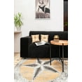 thumbnail image 5 of Furnish My Place Texas Plush Star Rug - 3 ft. 5 in. x 5 ft. 6 in., Beige Rustic, Novelty Lone Star Rug with Border, Jute Backing, 5 of 10