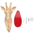 thumbnail image 4 of Verdant Touch Percha para llaves de resina, estilo distintivo, forma de animal, toalla de baño, gancho para colgar abrigos, sombreros, llaves, perchero, jirafa, 4 of 5
