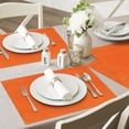 thumbnail image 4 of mubwai Orange Fall Placemats Set of 6, 12x18 Inch Washable Easy to Clean Heat-Resistant Anti-Skid Indoor Outdoor Table Mats for Holiday Party Kitchen Dining Room Decoration, 4 of 7