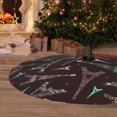 thumbnail image 6 of Sikiie Eiffel Tower 30-48 inches {designName} Print Christmas Tree Skirt Snowman Xmas Tree Skirt with Edge Christmas Decorations for Holiday Party36", 6 of 7