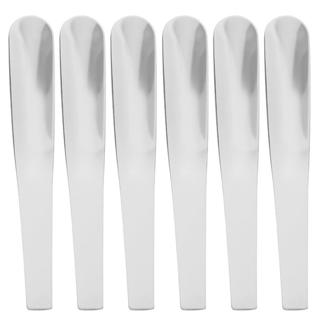 SHISUYAN Stainless Steel Mini Spoon for Kitchen Use Silver Extremely Durable and Practical 6 Pcs