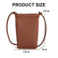 thumbnail image 2 of Bolso de mensajero pequeño para mujer, cartera para teléfono móvil de Pu, bolso de mensajero transparente, Mini bolso para teléfono móvil, 2 of 5