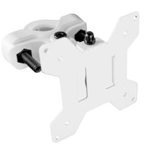 VIVO White Steel Universal Bracket Pole Mount VESA Plate, Fits 13" to 30" Screen
