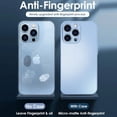 thumbnail image 4 of Luxury Full Lens Protection AG Frosted Glass Cases For iPhone 15 Pro Max 14 11 12 13 Mini XS XR Plus Liquid Tempered Matte Cover, 4 of 5