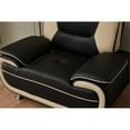 thumbnail image 4 of Kingway Furniture Lilian Faux Leather Livingroom Chair in BlackBeige, 4 of 6
