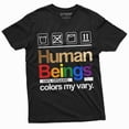 thumbnail image 3 of Lgbt Support T-Shirt Gay Lesbian Pride Month Human Beings Sarcastic Tee Shirt (Large Navy Blue), 3 of 5