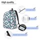 thumbnail image 3 of Balery Cute Rabbit Easter Mochila Clásica Impresa Básica para Viaje, Mochila Escolar Resistente al Agua, Mochila de Lona con Correas Ajustables-Small, 3 of 5