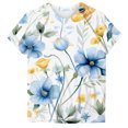 thumbnail image 3 of Gibobby Camisetas Mujer Baratas Manga Corta Camiseta manga corta informal con cuello redondo estampada a la moda para mujer(Blanco,XL), 3 of 4