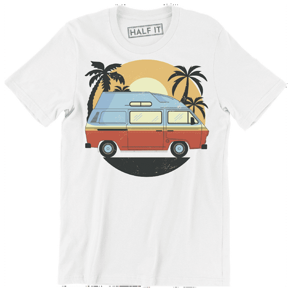 Camper Van Funny Travel Summer Vacation Men's T-Shirt