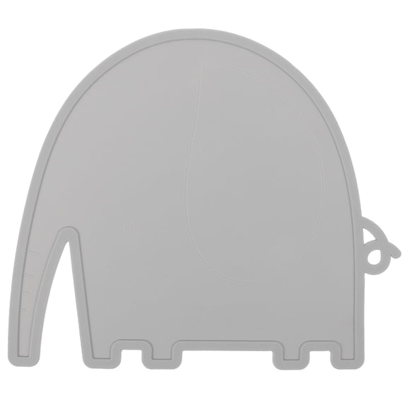 ETEREAUTY Grey Silicone Dog Food Mat Non- Feeding Accessory and Practical Pet Bowl Placemat