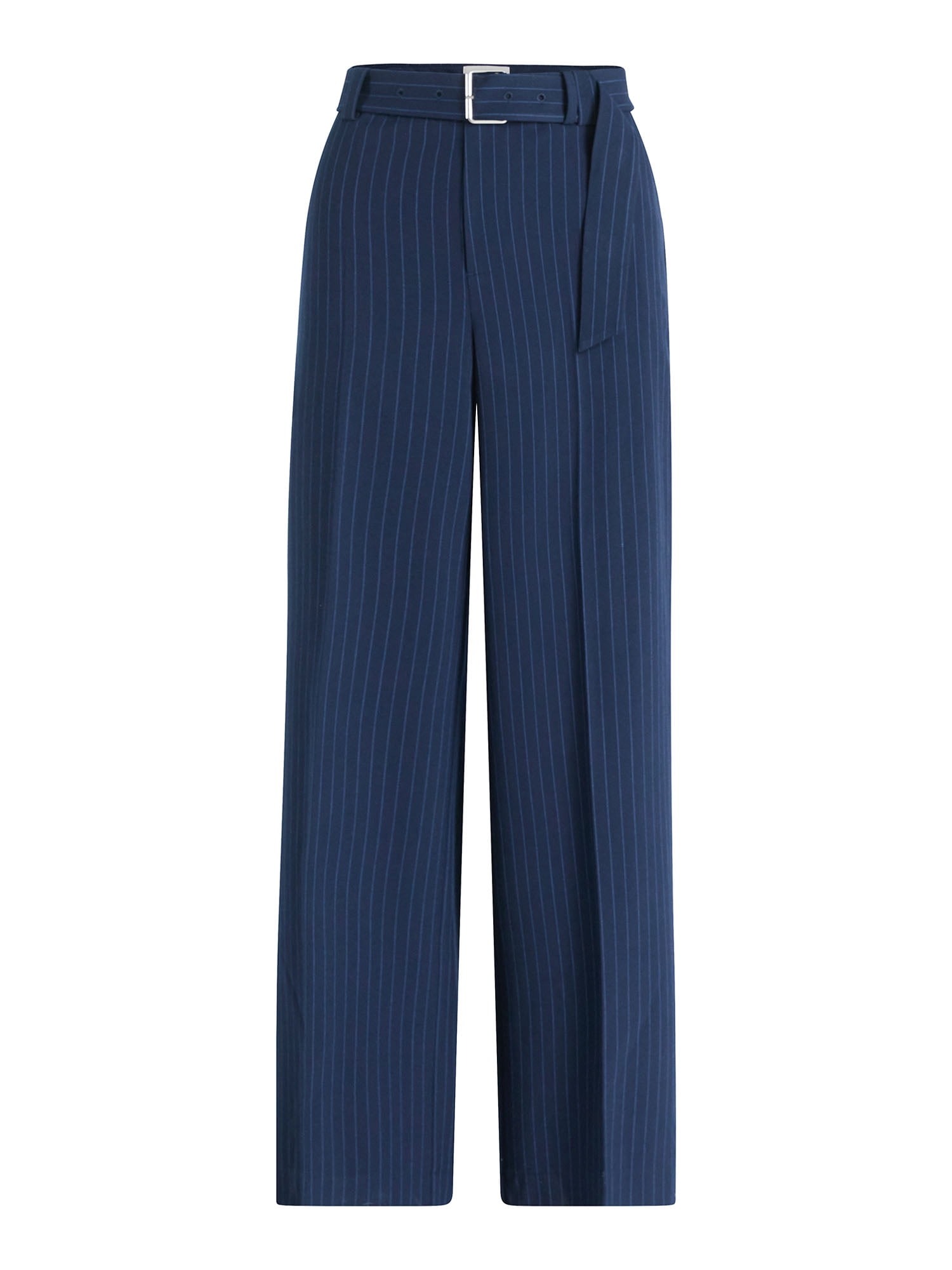 Free Assembly Women's and Women's Plus High Rise Wide Leg Belted Trousers, 32" Inseam, Sizes 0-26