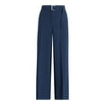 thumbnail image 5 of Free Assembly Women's and Women's Plus High Rise Wide Leg Belted Trousers, 32" Inseam, Sizes 0-26, 5 of 5