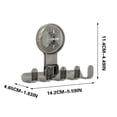 thumbnail image 2 of VOAVEKE Shower Caddy, Shower Organizer, New Multifunctional Suction Cup Hook For Bathroom Non Perforated Storage Rack, 2 of 4