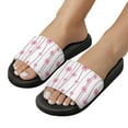 thumbnail image 5 of GZHJMY Stylish Slides for Women Men, Pink Flower Cute Floral Soft Flexible Slip-on Sandals Slippers, 5 of 7