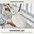 thumbnail image 3 of GreenPan Balance 10-Piece Ceramic Nonstick Cookware – Toxin-Free, Dishwasher & Oven Safe, Cream, 3 of 8