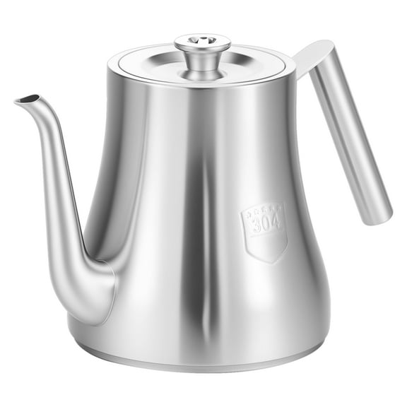 Stainless Steel Tea Pot 2000ml Large Capacity Metal Water Kettle with Removable Infuser Ergonomic for Induction Cookers Gas Stoves