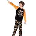 thumbnail image 3 of Beezizac Pajamas For Little Big Boys Cool Black Basketball Long Sleeve 2-PC Cozy PJ Set Kid Size 14, 3 of 7
