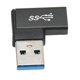 thumbnail image 1 of Adaptateur USB vers USB C à angle droit, adaptateur USB 3.0 A vers USB C Plug and Play à 90 degrés pour ordinateurs portables, téléphones et PC, 1 of 4