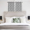 thumbnail image 3 of Black White Kitchen Curtains Window Panels, Modern Abstract Art Farmhouse Insulated Window Treatment Curtain, Grommet Curtains for Bedroom/Living Room/Bathroom, 2 Piece 42"Wx54"L, 3 of 8