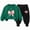 Green, variant on Caqnni 7-8 Years Toddler Baby Kids Girls Clothes 2-Piece Outfit Set Fall Winter Round Neck Long Sleeve Casual Top and Joggers Pants Unisex Loungewear Set A276-Pink