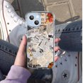 thumbnail image 5 of Retro Newspaper Collage Case for iPhone 14 Plus ,Aesthetic Art Design Pattern TPU Shock Proof Cover Case, 5 of 5