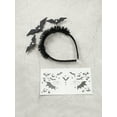 thumbnail image 3 of Way to Celebrate Halloween "Batty" Headband and Temporary Tattoo Set, 2 Pieces, 3 of 3