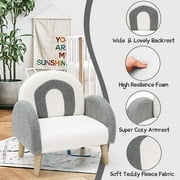 OLAKIDS Kids Sofa, Toddler Armchair with Solid Wooden Frame Anti-Tipping Design Plush Fabric, Upholstered Children Chair for Nursery Kindergarten Playroom Preschool, Gift for Boys Girls