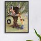 thumbnail image 1 of Cuadros Decorativos Pintura por números Kit DIY chico mano aceite arte imagen artesanía hogar pared decoración DQrwqpou embutido en tela, 1 of 8