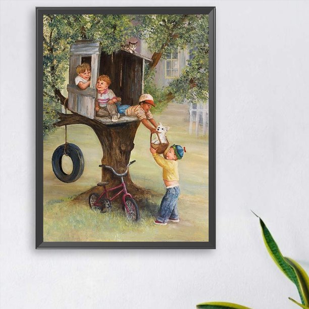 Cuadros Decorativos Pintura por números Kit DIY chico mano aceite arte imagen artesanía hogar pared decoración DQrwqpou embutido en tela