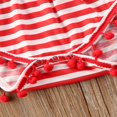 thumbnail image 5 of Jour de l'Indépendance Bébé Filles Garçons Rompers Sans Manches à Rayures Combinaisons Bandeau 2pcs 4ème de Tenues de Juillet, 5 of 5