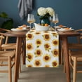 thumbnail image 2 of Sunflowers Fall Table Runner - 72 Inch Long, Kitchen Dining Table Runner Dresser Scarves, Thanksgiving Botanical Floral Watercolor Farmhouse Decor for Coffee Tables Wedding Party Banquet, 2 of 8