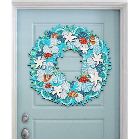 G.DeBrekht 8185306H Coastal Wreath Door Hanger Wall Decor