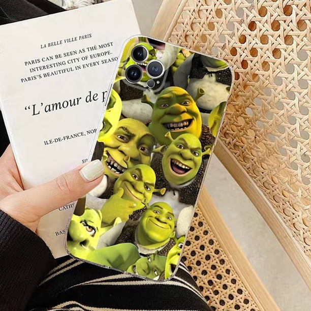 Funda de silicona suave con dibujos animados para teléfono móvil, carcasa de película divertida Shrek para iphone 14, 13, 12, 11 Pro, Mini, XS MAX, 8, 7, 6 Plus, X, XS, XR Fivean unisex