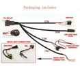 thumbnail image 2 of Phyun 12V Single Car Led Light Bar Wiring Loom Harness High Beam Quickly Turn 9005/H4 High Beam Driving Light, 2 of 5
